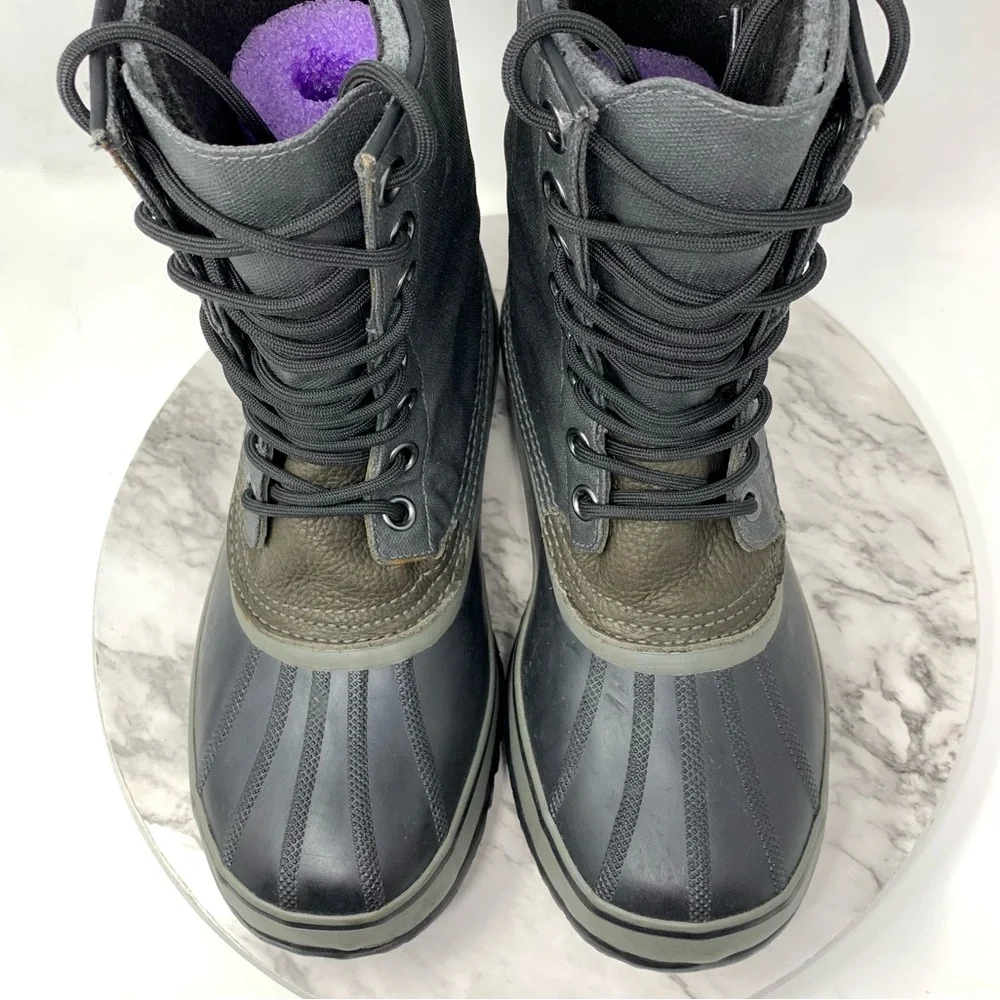 Sorel 1964 Premium CVS Gray Lace Up Waterproof Snow Boots 10/44 Mens Insulated